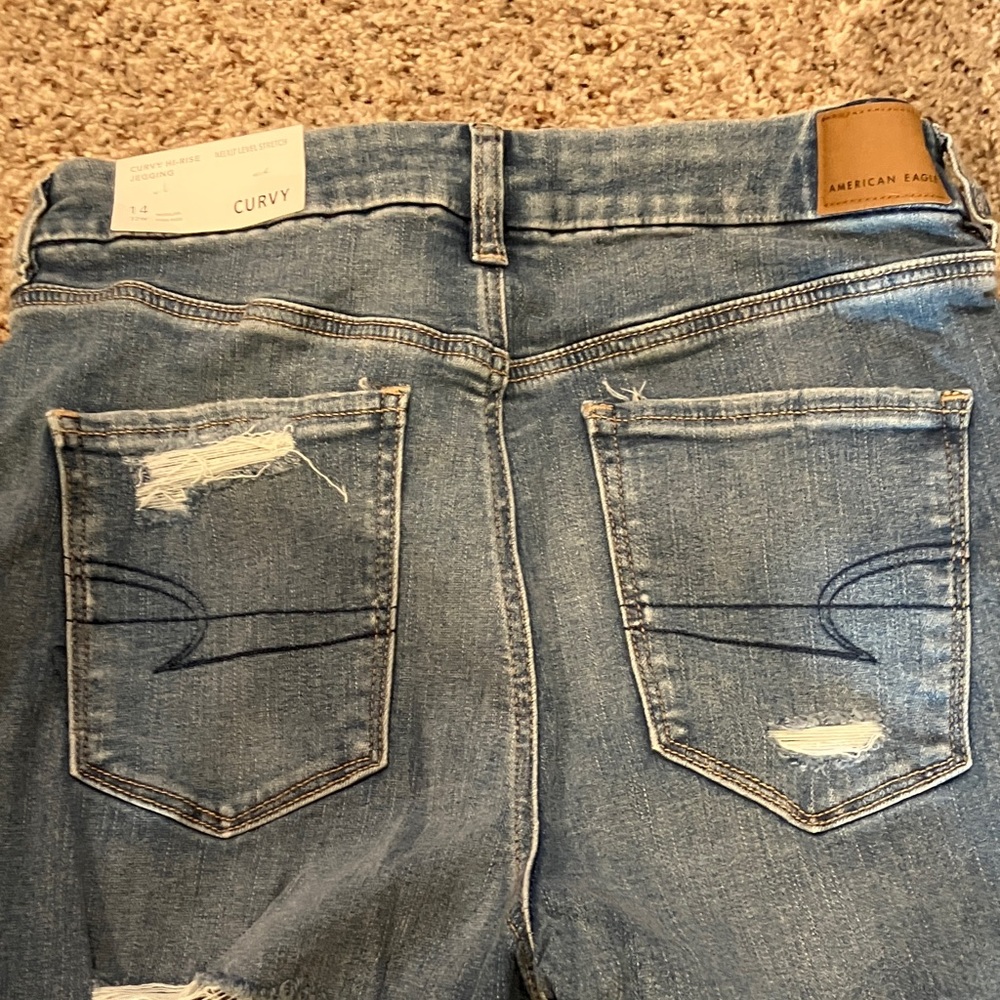 American Eagle Cury Hi-Rise Jegging Denim Jeans NWT - Picture 5 of 8